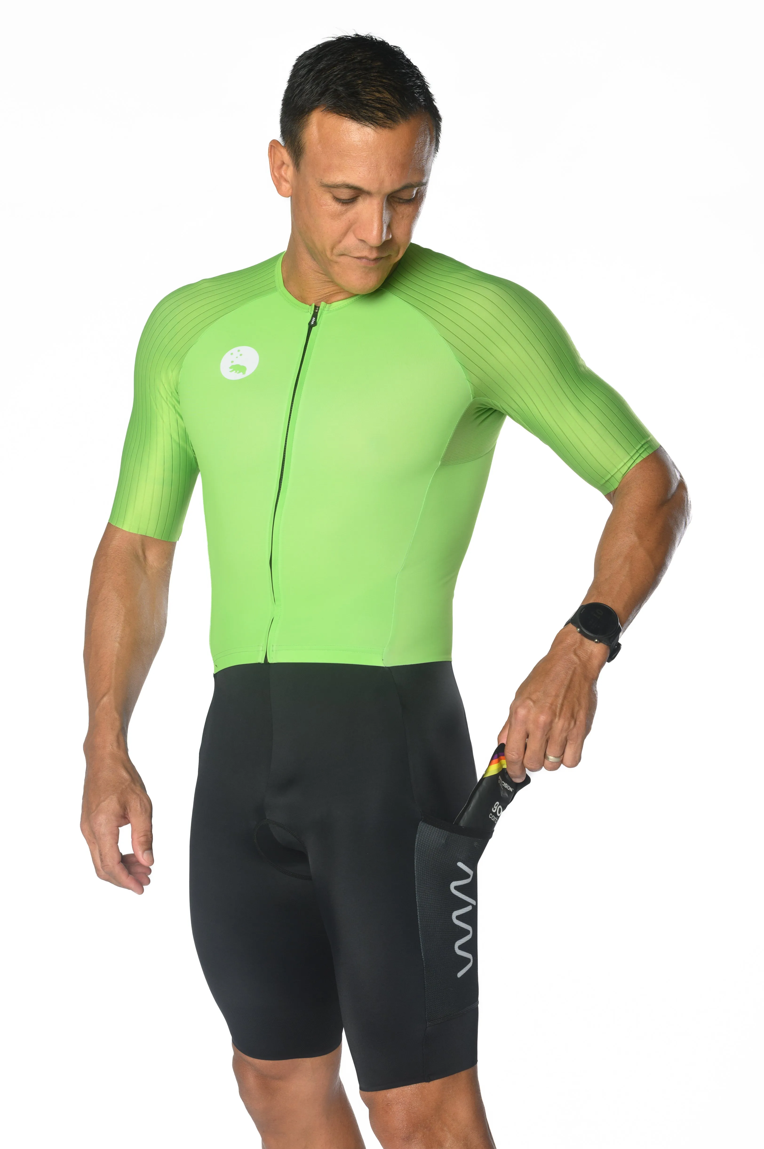 Men's Hi Velocity X Triathlon Suit - Lime Green