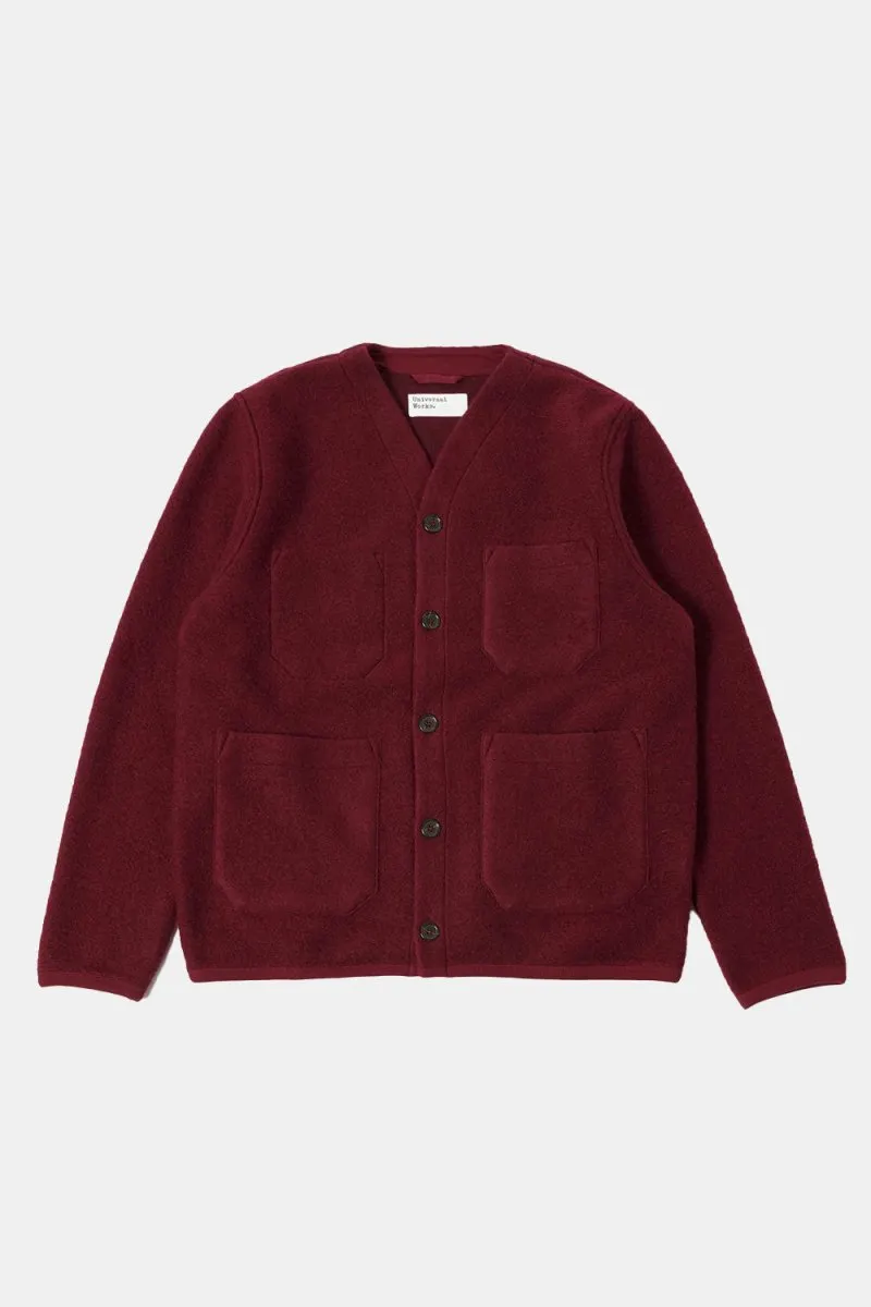 Universal Works Cardigan (Deep Red)